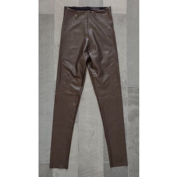 NWOT Commando Perfect Control faux leather leggings - espresso - M - Picture 5 of 10